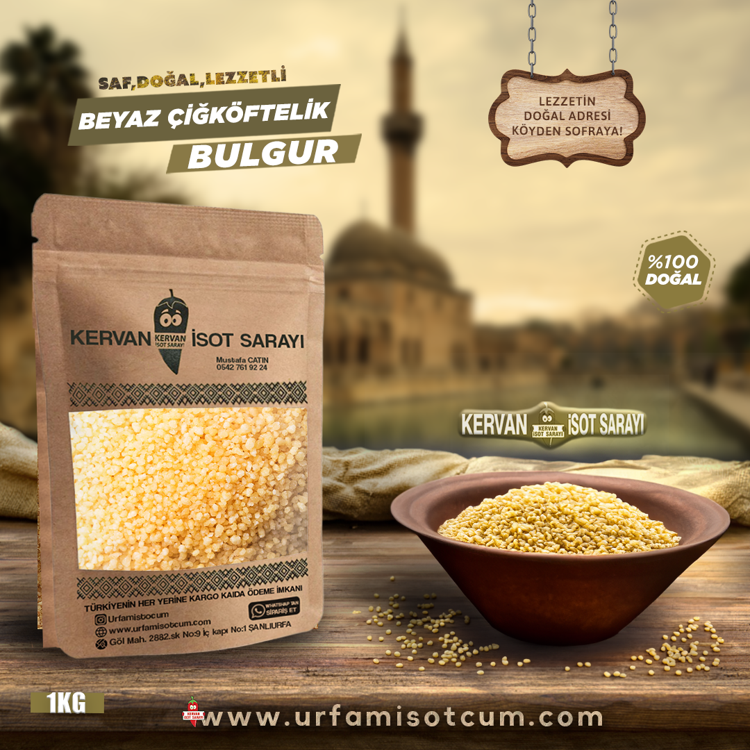 Beyaz Çiğköftelik Bulgur (1kg)