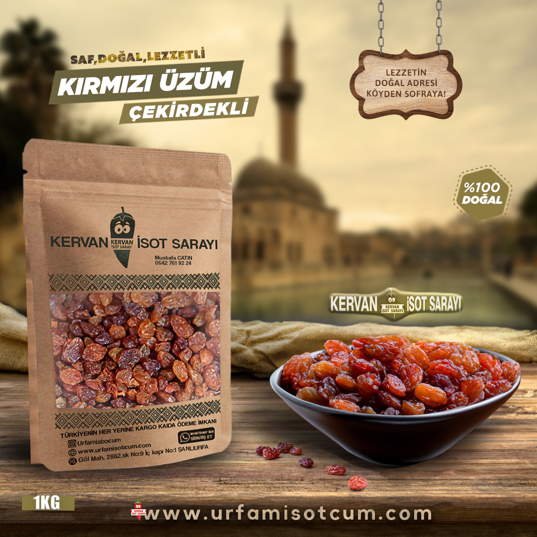 Çekirdekli Kırmızı Üzüm(1kg)