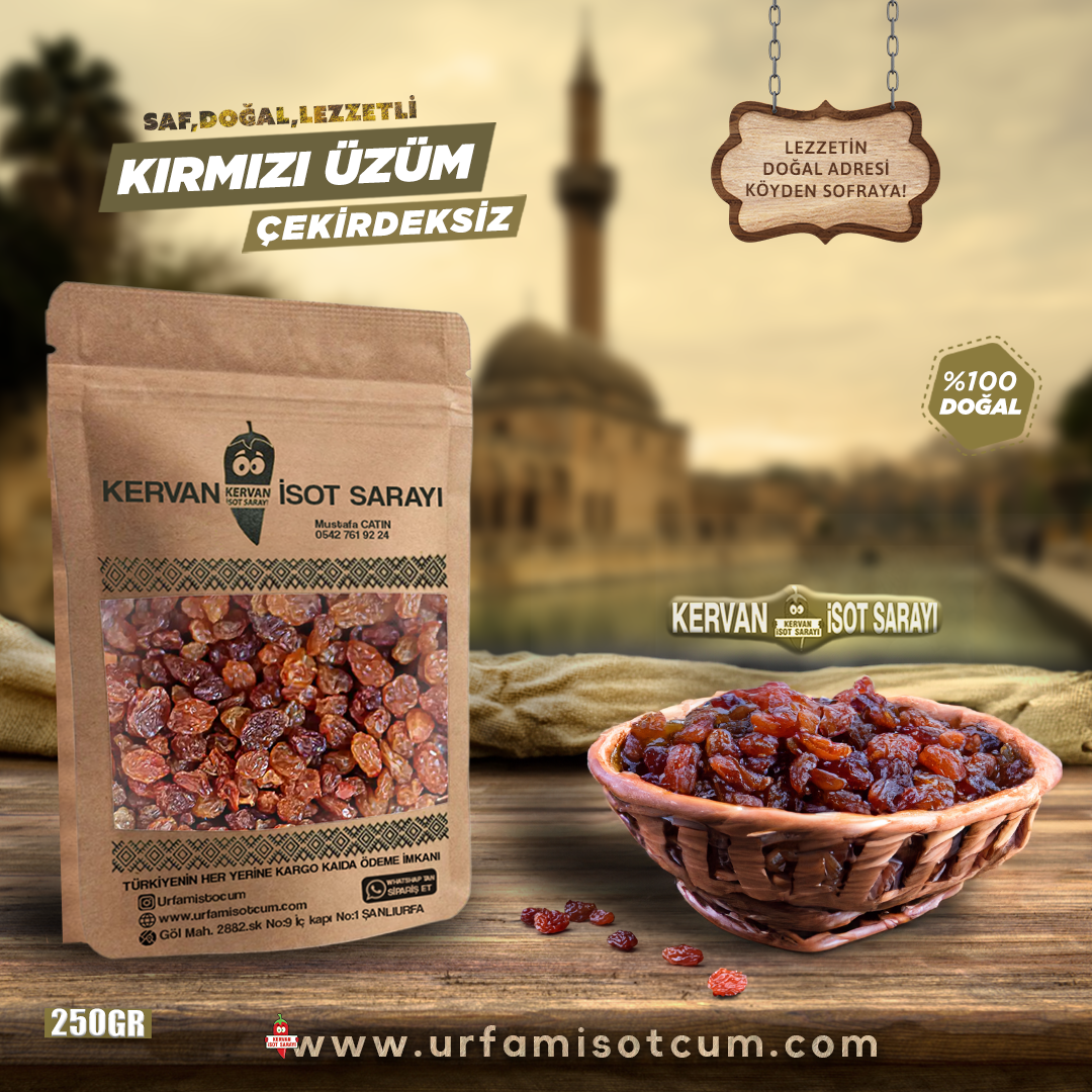 Çekirdeksiz Kırmızı Üzüm(250gr)