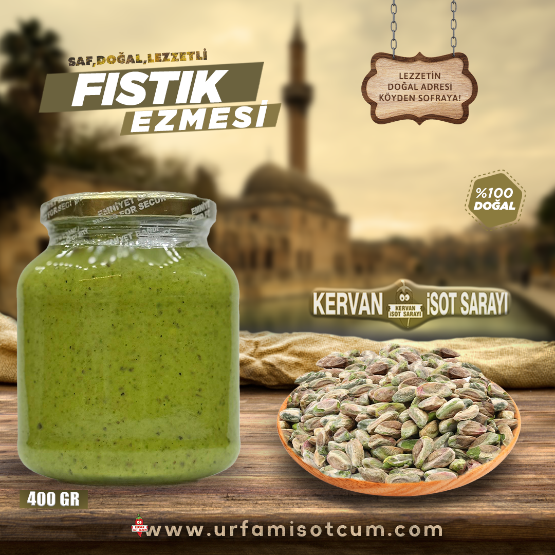 Ev Yapımı %100 doğal Fıstık Ezmesi (400gr)