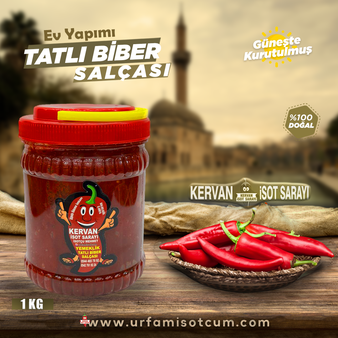 2.Kalite Tatlı Biber Salçası Yemeklik (1kg)