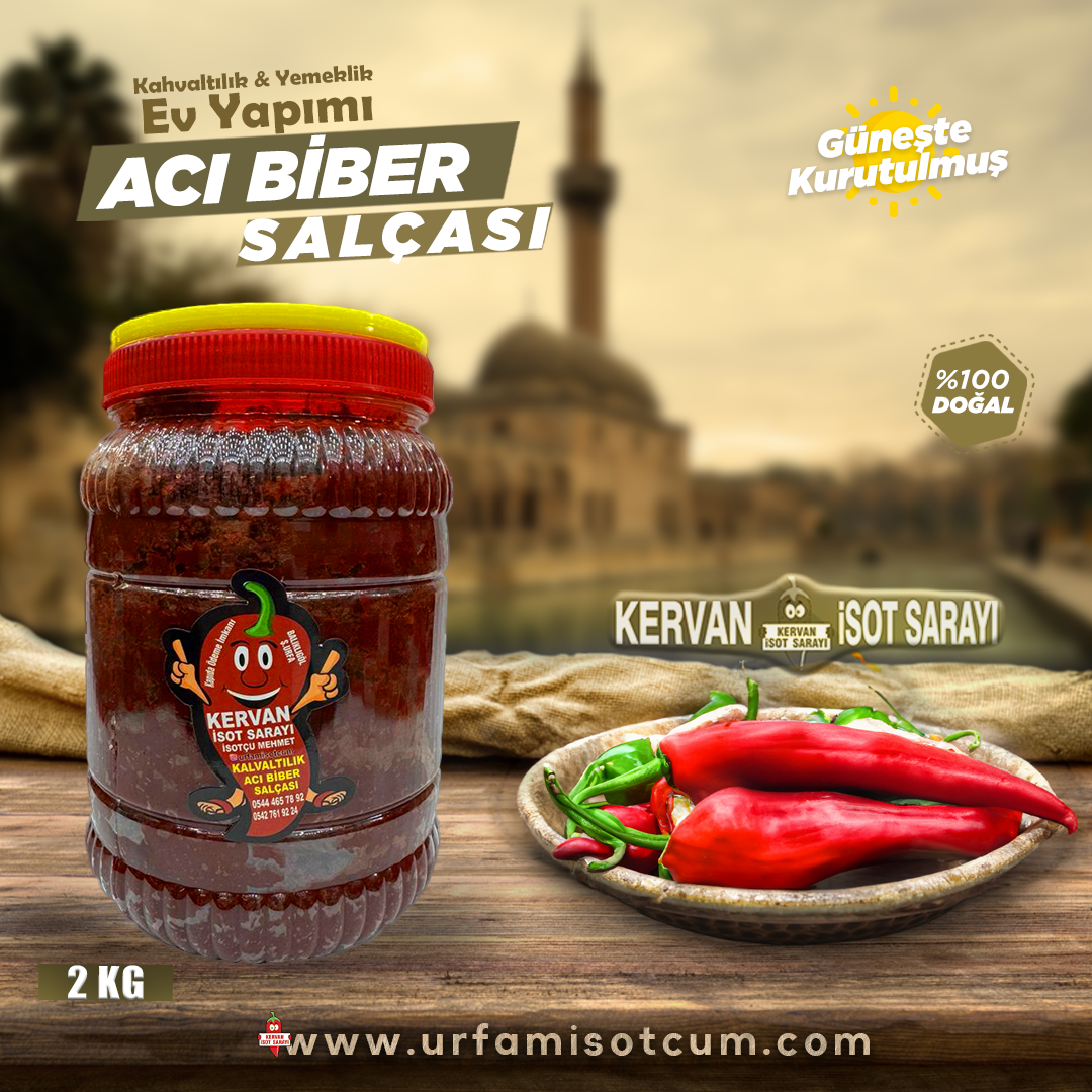 2.Kalite Kahvaltı Salça Acı Urfa Usulü (2 kg)