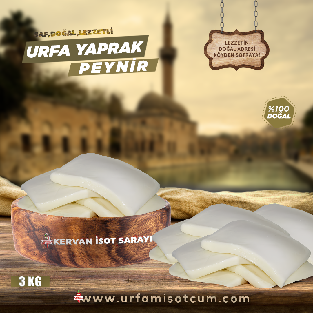 Urfa Yaprak Peynir(3kg) stokta kalmadı